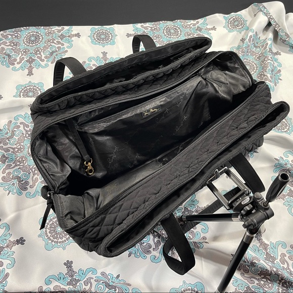 Vera Bradley Black Cloth Satchel - Picture 3 of 11